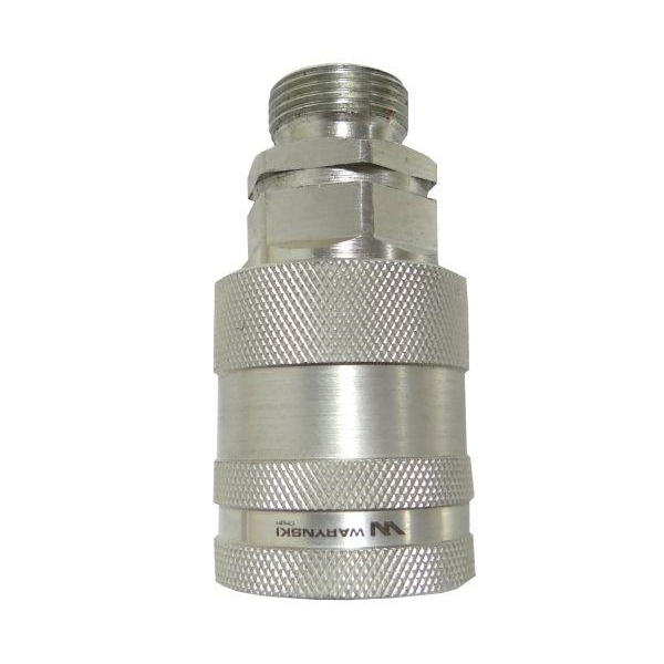 Szybkozłącze hydrauliczne gniazdo M22x1.5 gwint zewnętrzny EURO PUSH-PULL (9100822G) (ISO 7241-A) Waryński-347875901