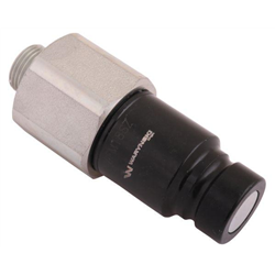 Szybkozłącze hydrauliczne suchoodcinające wtyczka M18x1.5 12L gwint zewnętrzny ISO16028 Waryński-347453721