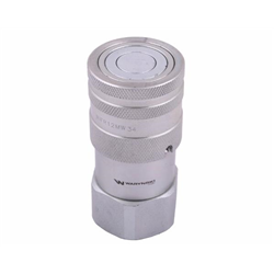 Szybkozłącze hydrauliczne suchoodcinające (rozmiar 1/2) gniazdo G3/4"BSP gwint wewnętrzny ISO16028 Waryński-347450636