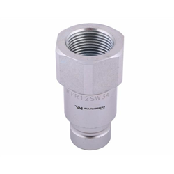 Szybkozłącze hydrauliczne suchoodcinające (rozmiar 1/2) wtyczka G3/4"BSP gwint wewnętrzny ISO16028 Waryński-347878959