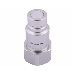 Szybkozłącze hydrauliczne suchoodcinające (rozmiar 1/2) wtyczka G3/4"BSP gwint wewnętrzny ISO16028 Waryński-347878960