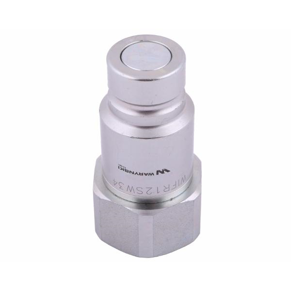 Szybkozłącze hydrauliczne suchoodcinające (rozmiar 1/2) wtyczka G3/4"BSP gwint wewnętrzny ISO16028 Waryński-347878960