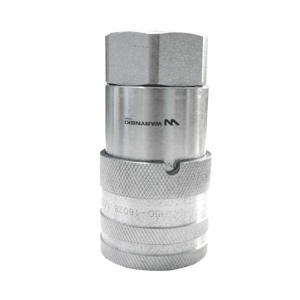 Szybkozłącze hydrauliczne suchoodcinające gniazdo G3/4"BSP gwint wewnętrzny ISO16028 Waryński-347875323