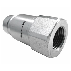 Szybkozłącze hydrauliczne suchoodcinające wtyczka G3/8"BSP gwint wewnętrzny ISO16028 Waryński-347446995