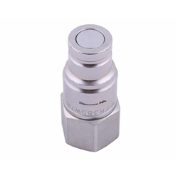 Szybkozłącze hydrauliczne suchoodcinające (rozmiar 3/8) wtyczka G1/2"BSP gwint wewnętrzny ISO16028 Waryński-347878989