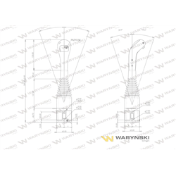 Joystick pod linki zakończone kulką z 1 przełącznikiem (z przyciskiem na kulkę. IP-6019. JOYSTIKK) Waryński-347459121