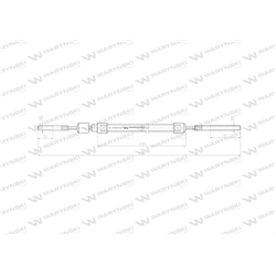 Linka - Cięgno L-645mm 57112730 ZETOR Waryński-347885392