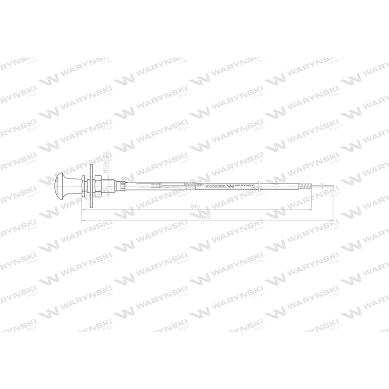 Linka - Rozdzielacz napędu L-920mm ZETOR Waryński-347457128