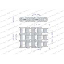 Łańcuch rolkowy 06B-3 (R3 3/8) 5 m Waryński-347886017