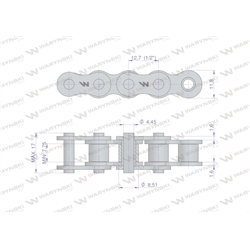 Łańcuch rolkowy 08B-1 (R1 1/2) Waryński ( sprzedawane po 30m )-347881920