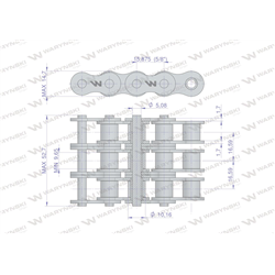 Łańcuch rolkowy 10B-3 (R3 5/8) 5 m Waryński-347885992
