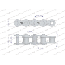 Łańcuch rolkowy 16BX-1 (R1 1) 5 m Waryński-347886148