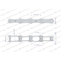 Łańcuch rolkowy 216A 2080 (R1 2) 5 m Waryński-347886031
