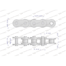 Łańcuch rolkowy 520-1 (R1 5/8) 5m Waryński-347887009