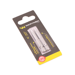 Końcówki wkrętakowe bity PH3 50mm Waryński komplet w blistrze dwusztukowym-347885476