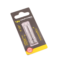 Końcówki wkrętakowe bity PZ2 50mm Waryński komplet w blistrze dwusztukowym-347885507