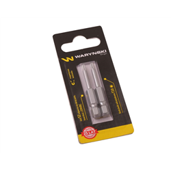 Końcówki wkrętakowe bity T10 50mm Waryński komplet w blistrze dwusztukowym-347885458