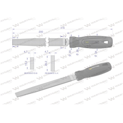 Pilnik płaski 200 mm Waryński-347457157