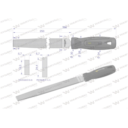 Pilnik płaski 250 mm Waryński-347457166