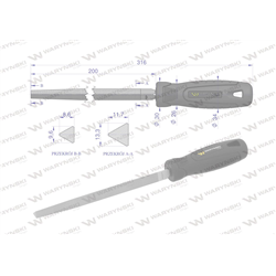 Pilnik trójkątny 200 mm Waryński-347885524