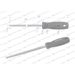 Pilnik kwadratowy 200 mm Waryński-347458318