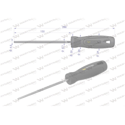 Pilnik okrągły 150 mm Waryński-347885587
