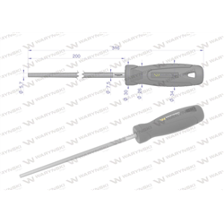 Pilnik okrągły 200 mm Waryński-347885506