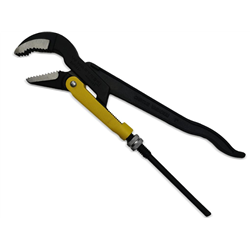 Szczypce nastawne szwedzkie do rur szczęki typ 45° o rozstawie max 40mm długość 330mm  Waryński-347464895