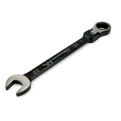 Klucz płasko-oczkowy 22 mm z grzechotką 72 zęby i przegubem Waryński-347891716