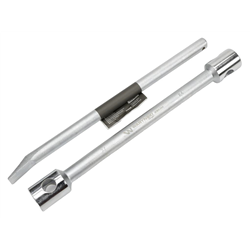 Klucz do kół , 395 mm długości rozmiar 24x27 mm z łyżką, do prac montażowych i demontażowych w mechanice , Waryński-347774954