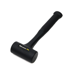 Młotek gumowy czarny lity 900 g trzonek z włókna szklanego Waryński-347887149
