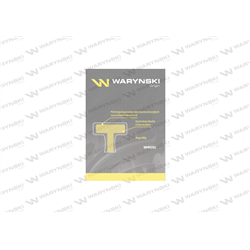 Młotek gumowy czarny lity 900 g trzonek z włókna szklanego Waryński-347887151