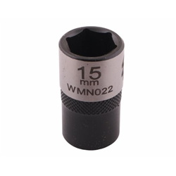 Nasadka sześciokątna 1/2". 15 mm. CrV50BV30. DIN 3124. Waryński-347454191