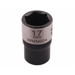 Nasadka sześciokątna 1/2". 17 mm. CrV50BV30. DIN 3124. Waryński-347882503