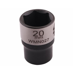 Nasadka sześciokątna 1/2". 20 mm. CrV50BV30. DIN 3124. Waryński-347882514