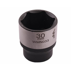 Nasadka sześciokątna 1/2". 30 mm. CrV50BV30. DIN 3124. Waryński-347882538