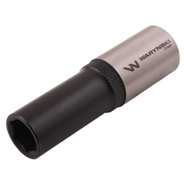 Nasadka sześciokątna 1/2". 8 mm. długa. CrV50BV30. DIN 3124. Waryński-347882547
