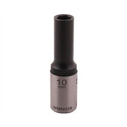 Nasadka sześciokątna 1/2". 10 mm. długa. CrV50BV30. DIN 3124. Waryński-347882554