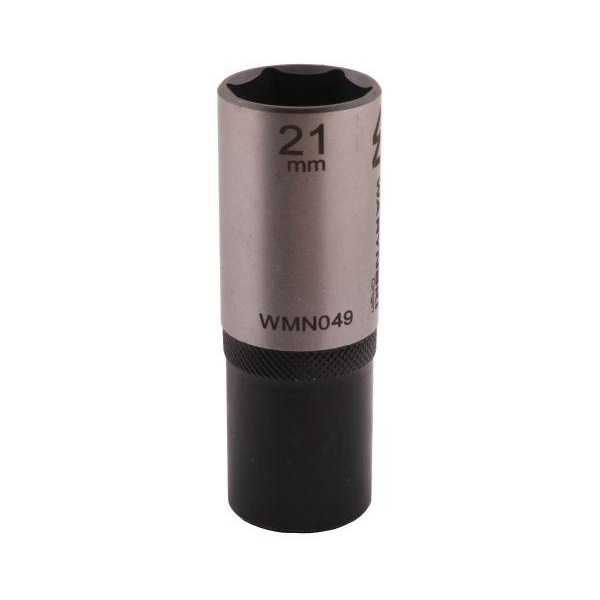 Nasadka sześciokątna 1/2". 21 mm. długa. CrV50BV30. DIN 3124. Waryński-347454348