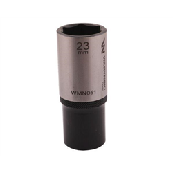 Nasadka sześciokątna 1/2". 23 mm. długa. CrV50BV30. DIN 3124. Waryński-347454354