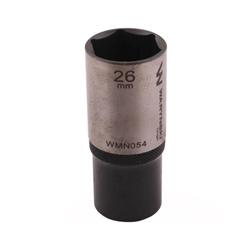 Nasadka sześciokątna 1/2". 26 mm. długa.  CrV50BV30. DIN 3124. Waryński-347454366
