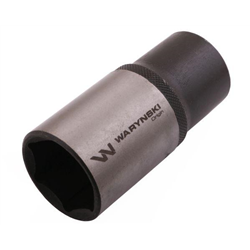Nasadka sześciokątna 1/2". 30 mm. długa. CrV50BV30. DIN 3124. Waryński-347882707