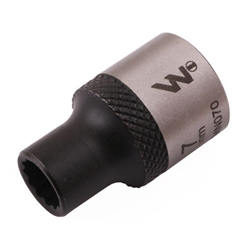 Nasadka dwunastokątna 3/8". 7 mm. CrV50BV30. DIN 3124. Waryński-347882574