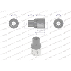 Nasadka dwunastokątna 3/8". 8 mm. CrV50BV30. DIN 3124. Waryński-347882581