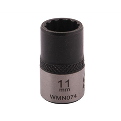 Nasadka dwunastokątna 3/8". 11 mm. CrV50BV30. DIN 3124. Waryński-347454284