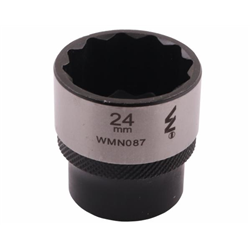 Nasadka dwunastokątna 3/8". 24 mm. CrV50BV30. DIN 3124. Waryński-347882695