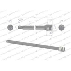 Przedłużka 1/4". 125 mm, Waryński-347883085