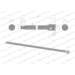 Przedłużka 1/4". 250 mm, Waryński-347883090