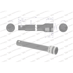 Przedłużka 1/2". 125mm, Waryński-347454791