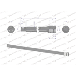 Przedłużka 3/8". 250mm, Waryński-347454807